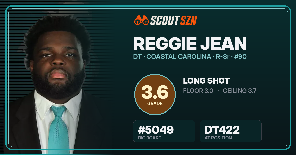 Share card for Reggie Jean