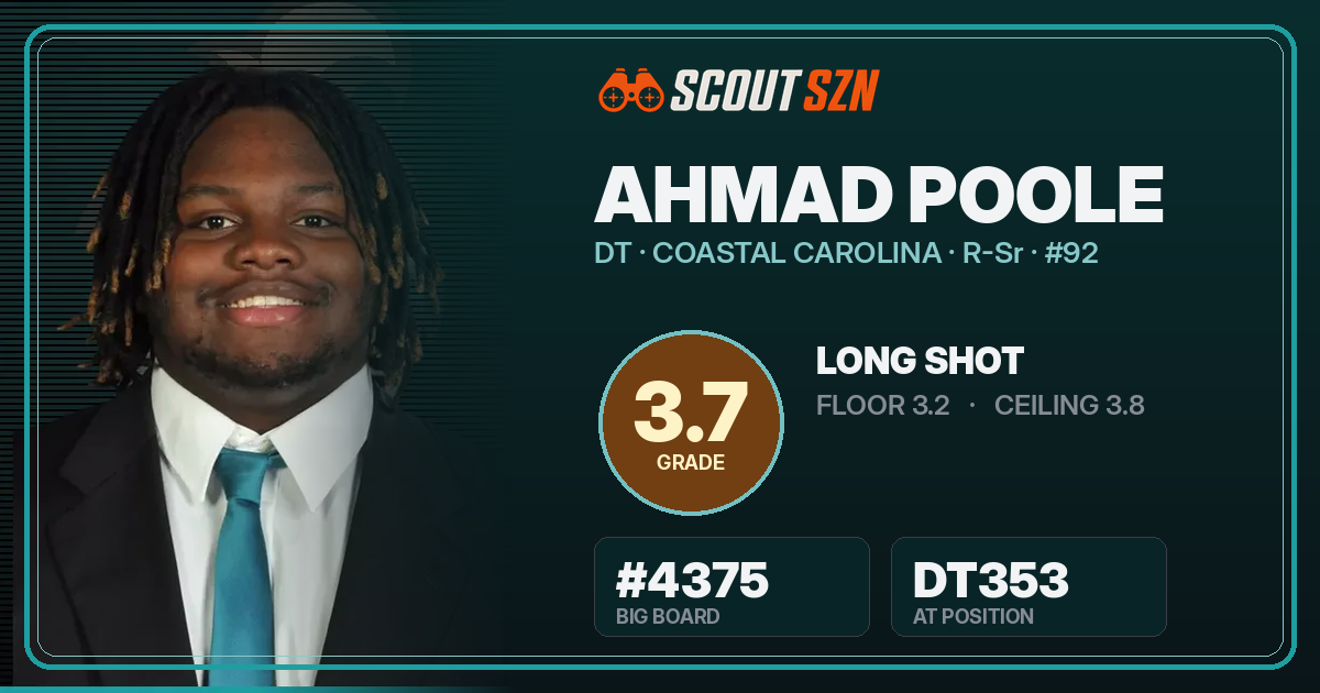 Share card for Ahmad Poole