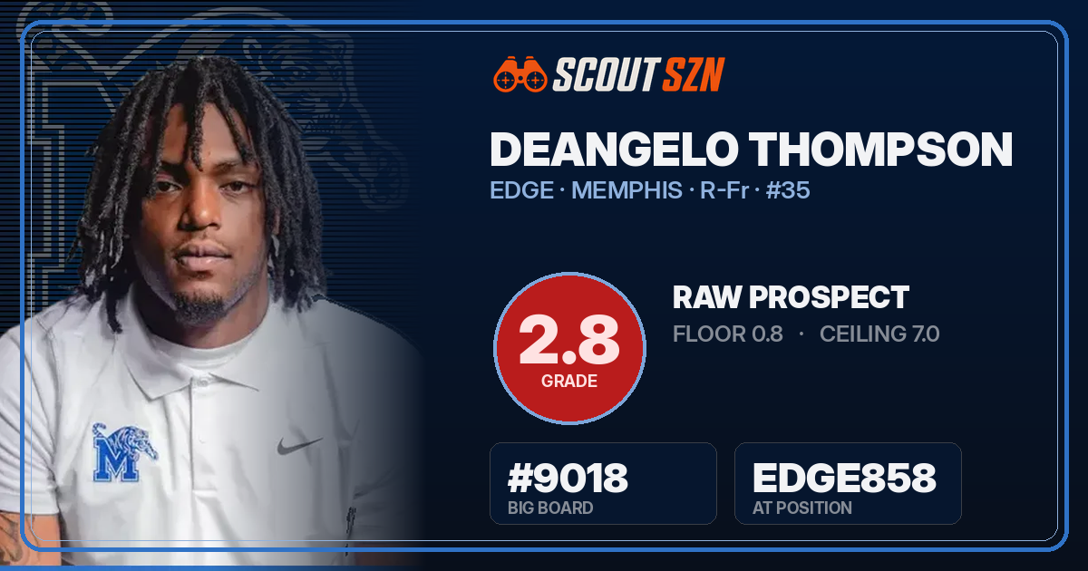 Share card for DeAngelo Thompson