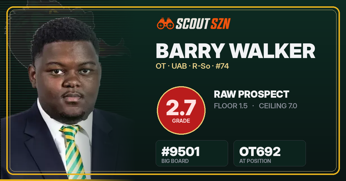 Share card for Barry Walker