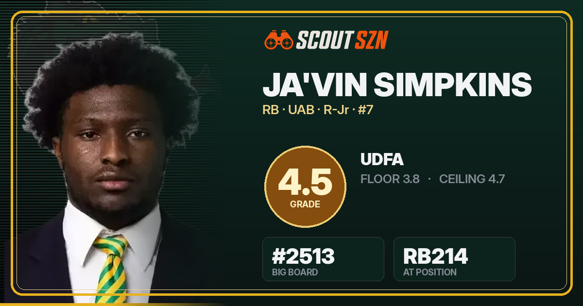 Share card for Ja'Vin Simpkins