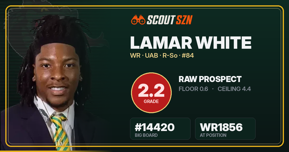 Share card for Lamar White