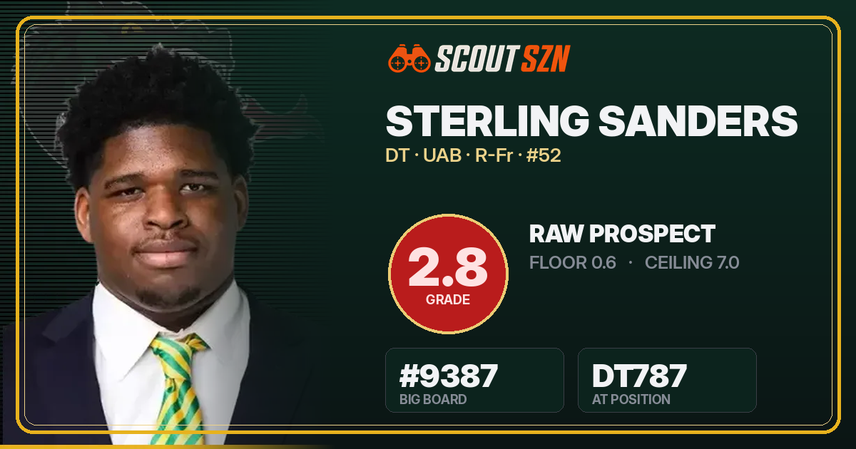 Share card for Sterling Sanders