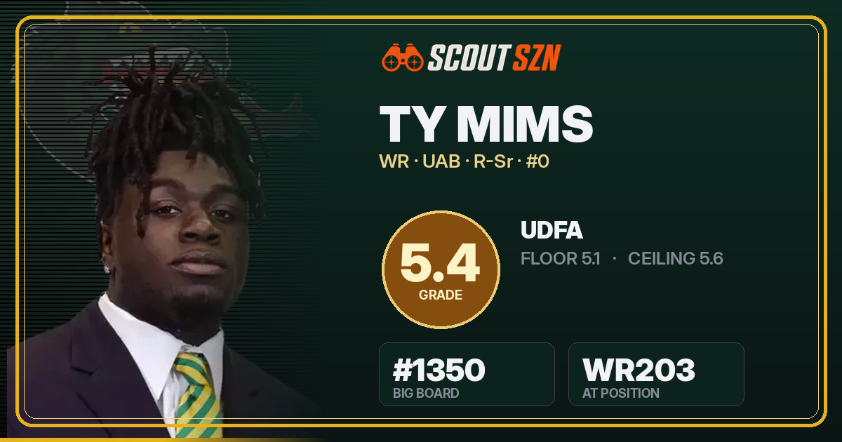 Share card for Ty Mims
