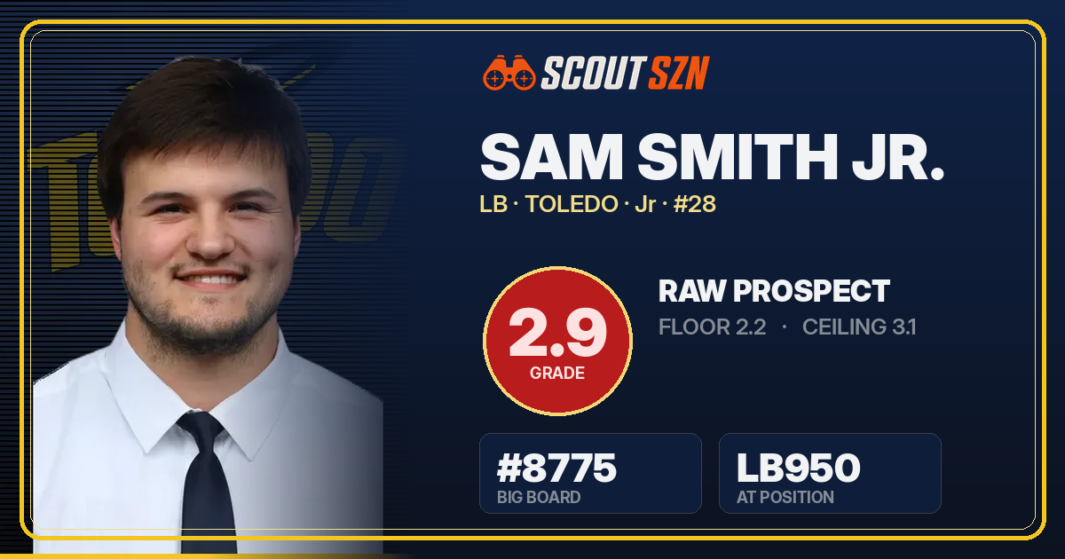 Share card for Sam Smith Jr.