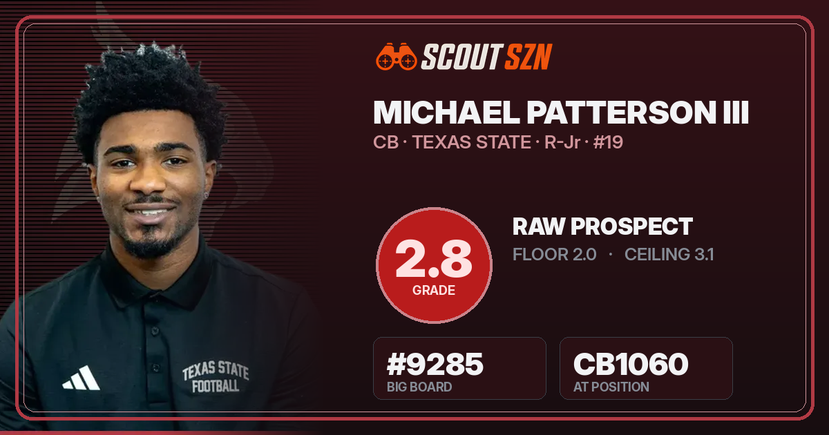 Share card for Michael Patterson III