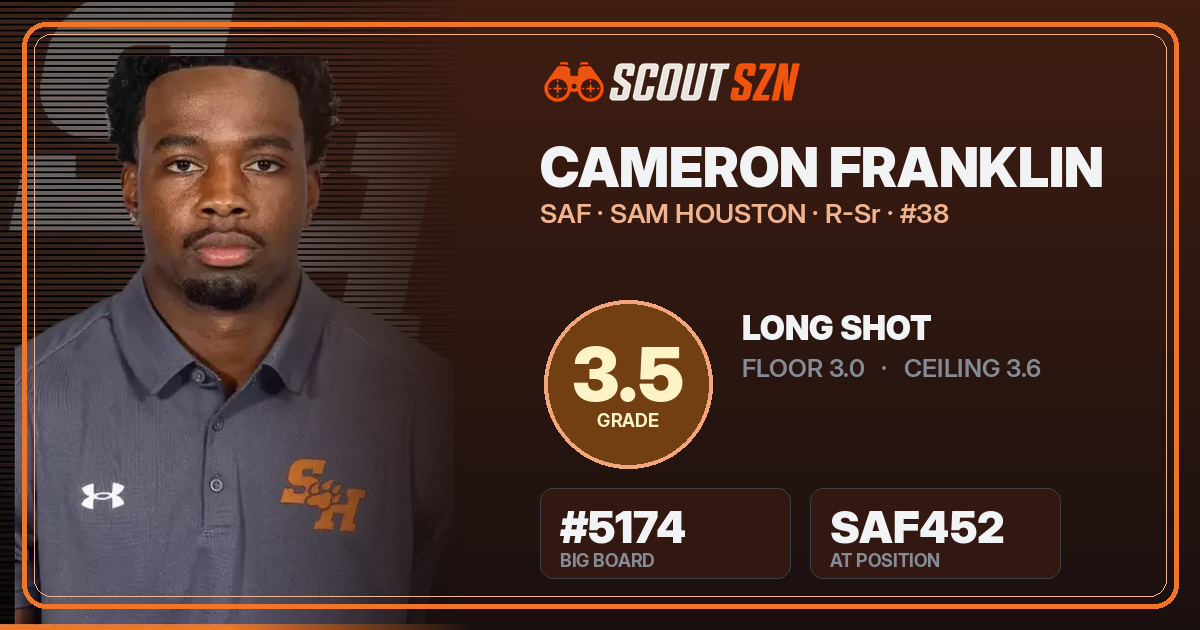 Share card for Cameron Franklin