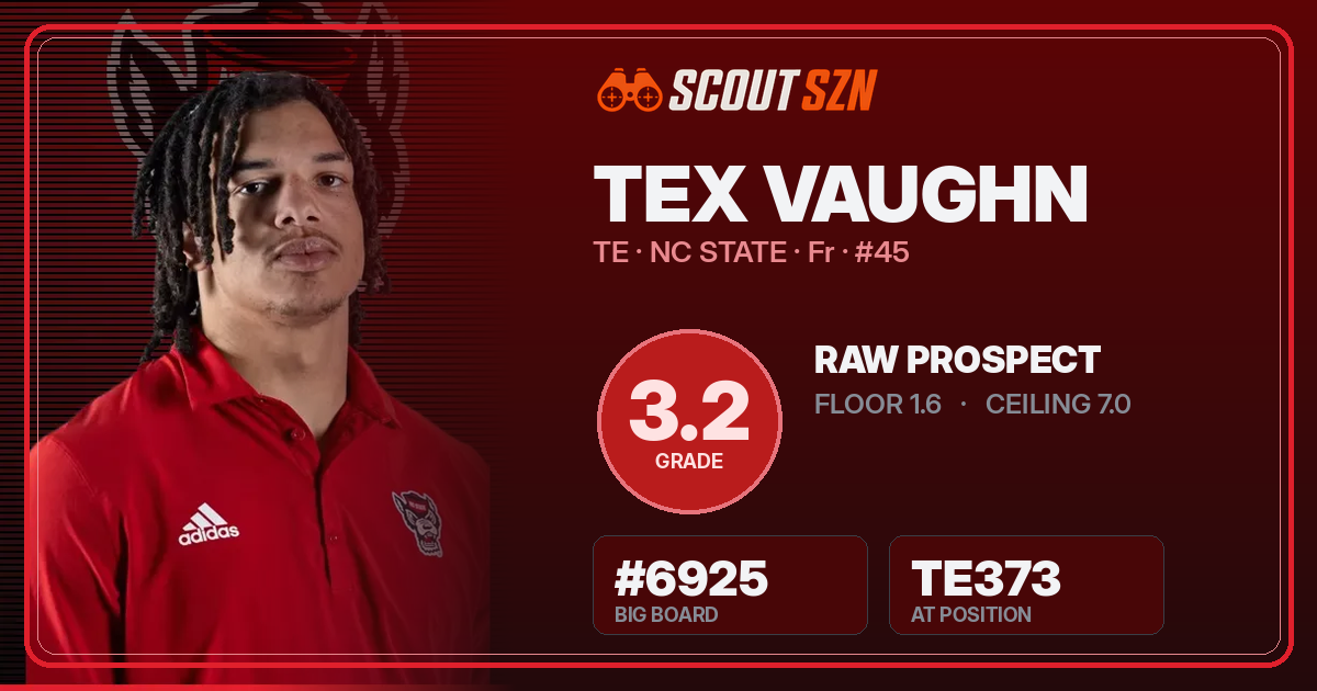 Share card for Tex Vaughn