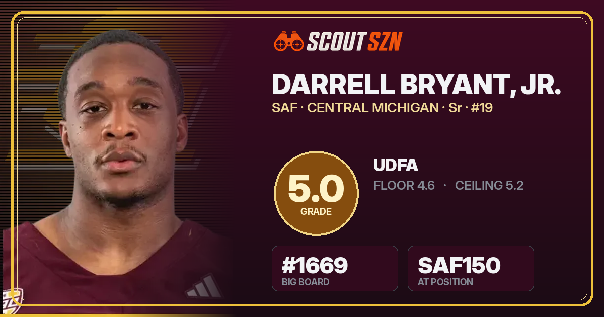 Share card for Darrell Bryant, Jr.
