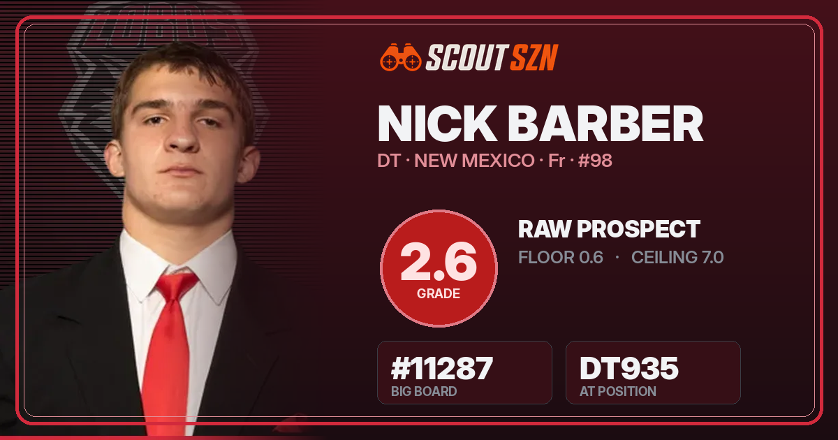 Share card for Nick Barber