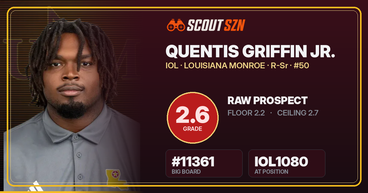 Share card for Quentis Griffin Jr.