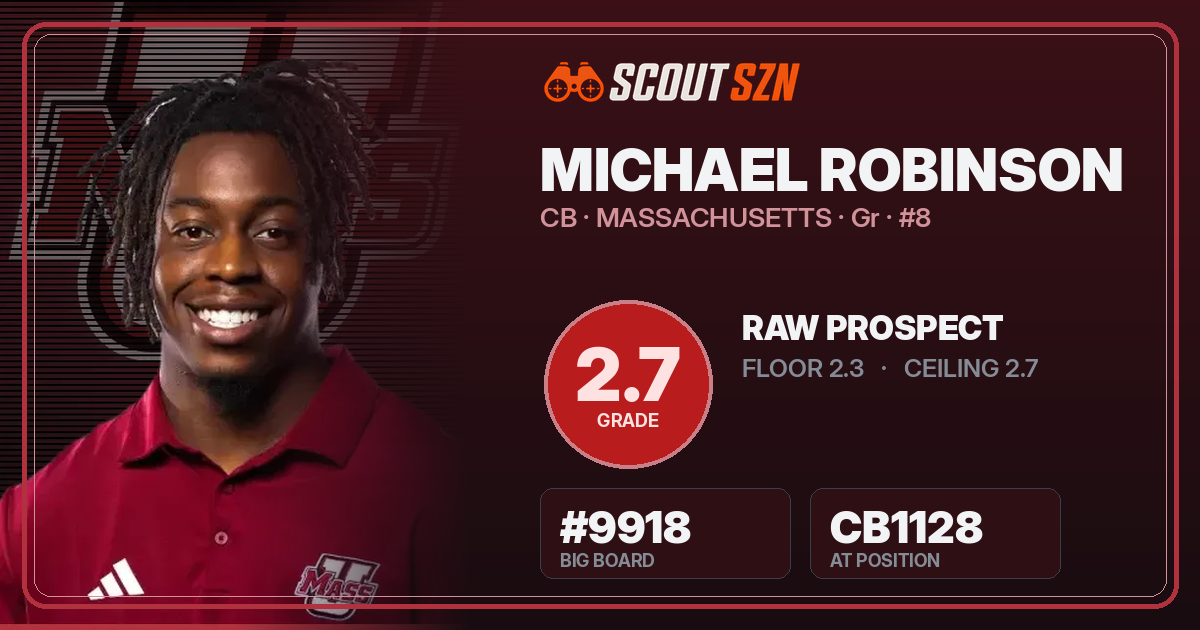 Share card for Michael Robinson