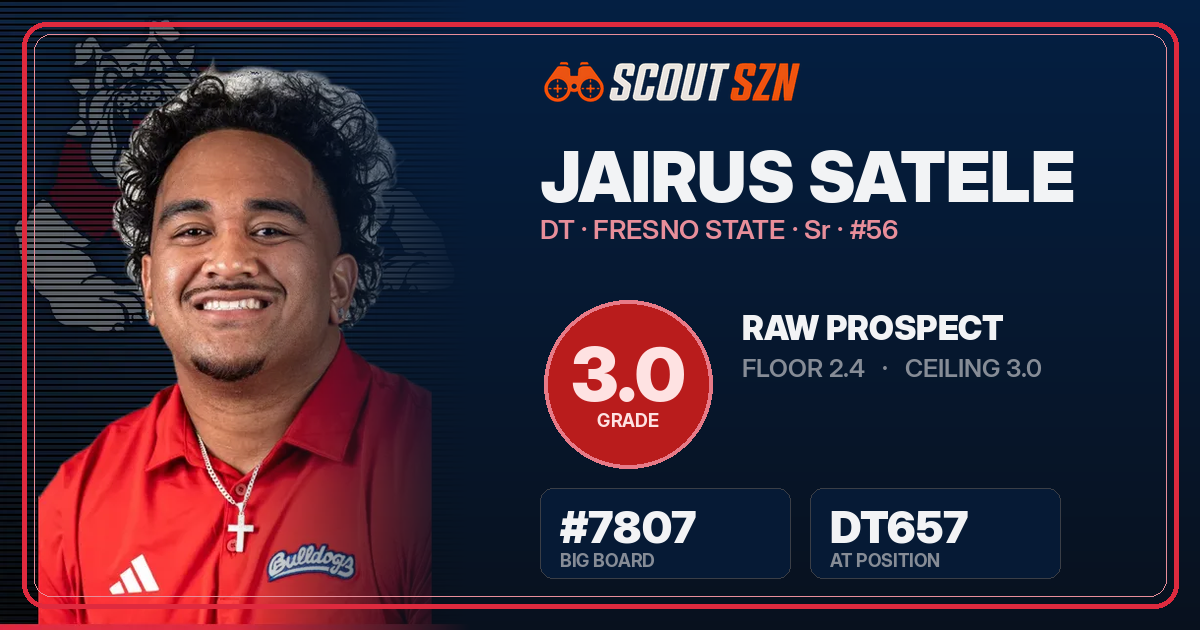 Share card for Jairus Satele