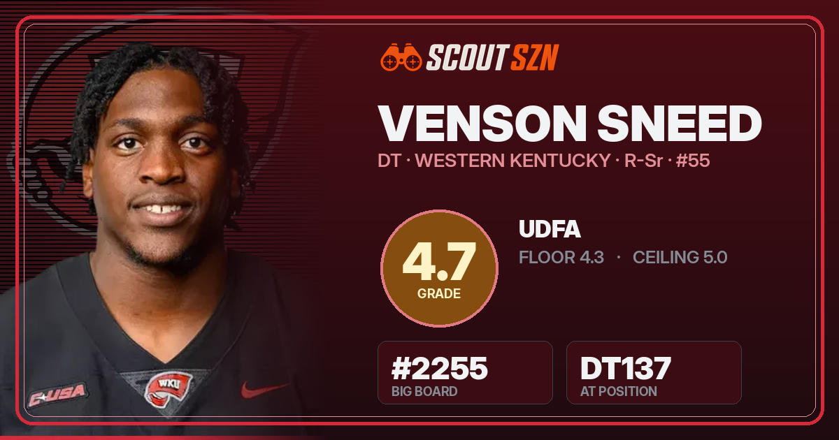 Share card for Venson Sneed