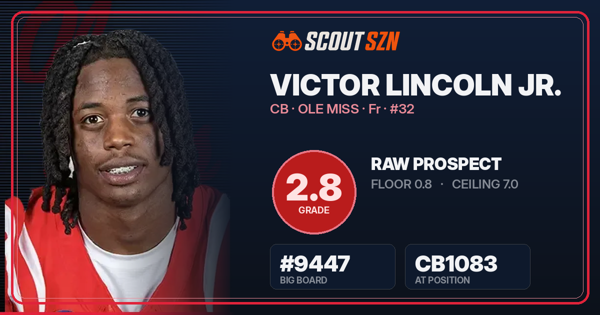 Share card for Victor Lincoln Jr.