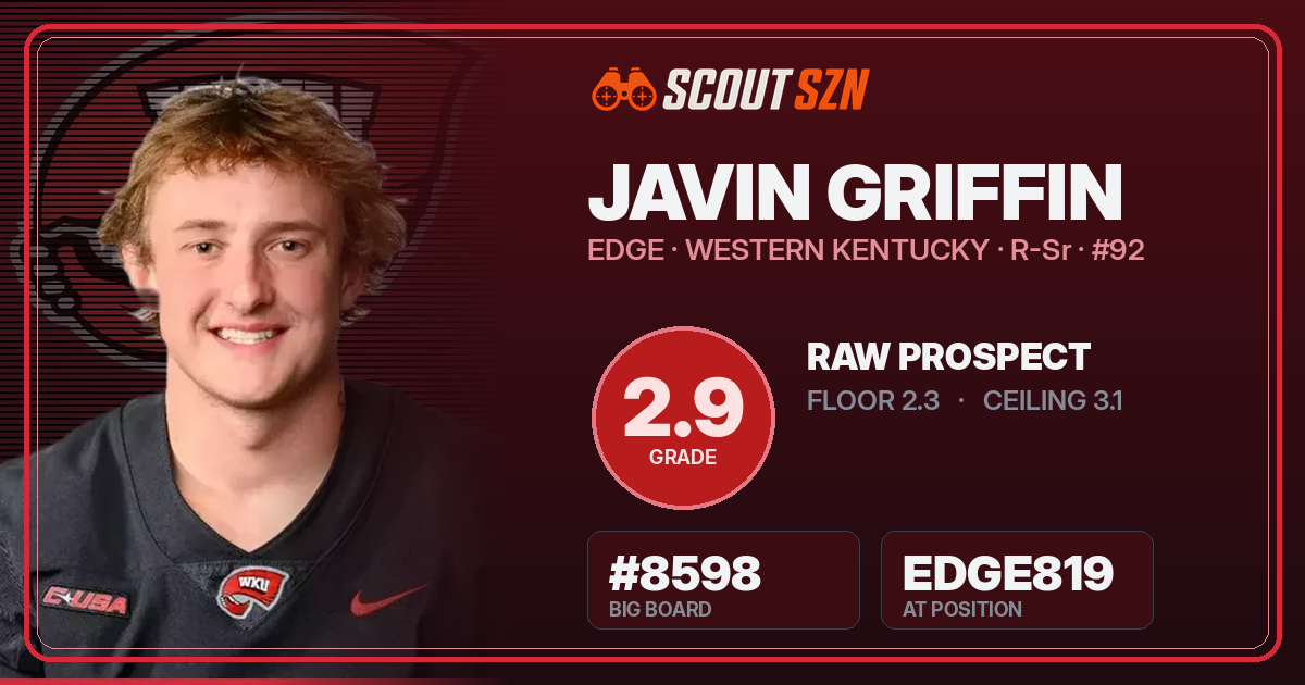 Share card for Javin Griffin