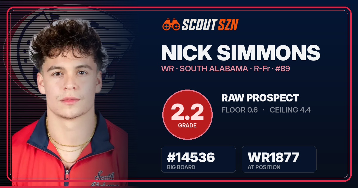 Share card for Nick Simmons