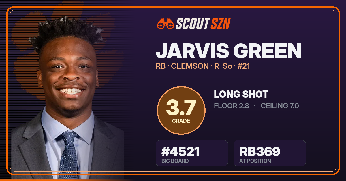 Share card for Jarvis Green