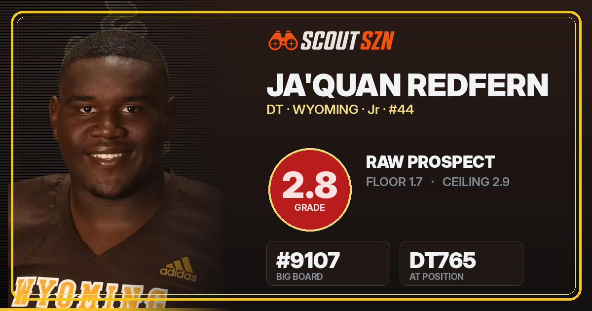 Share card for Ja'Quan Redfern