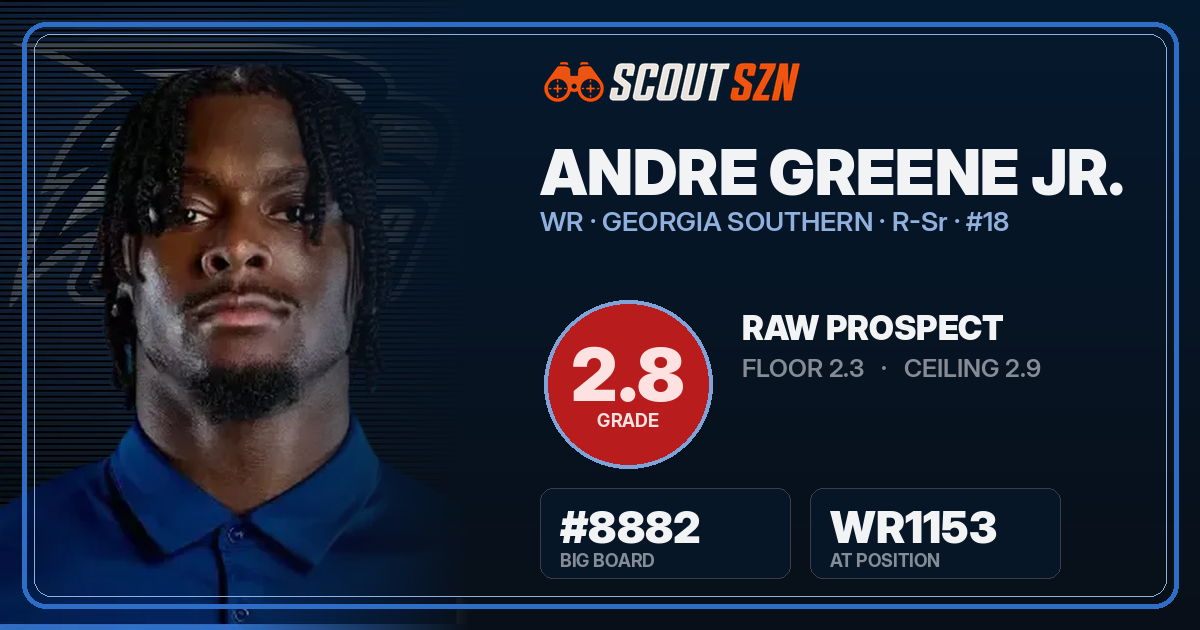 Share card for Andre Greene Jr.