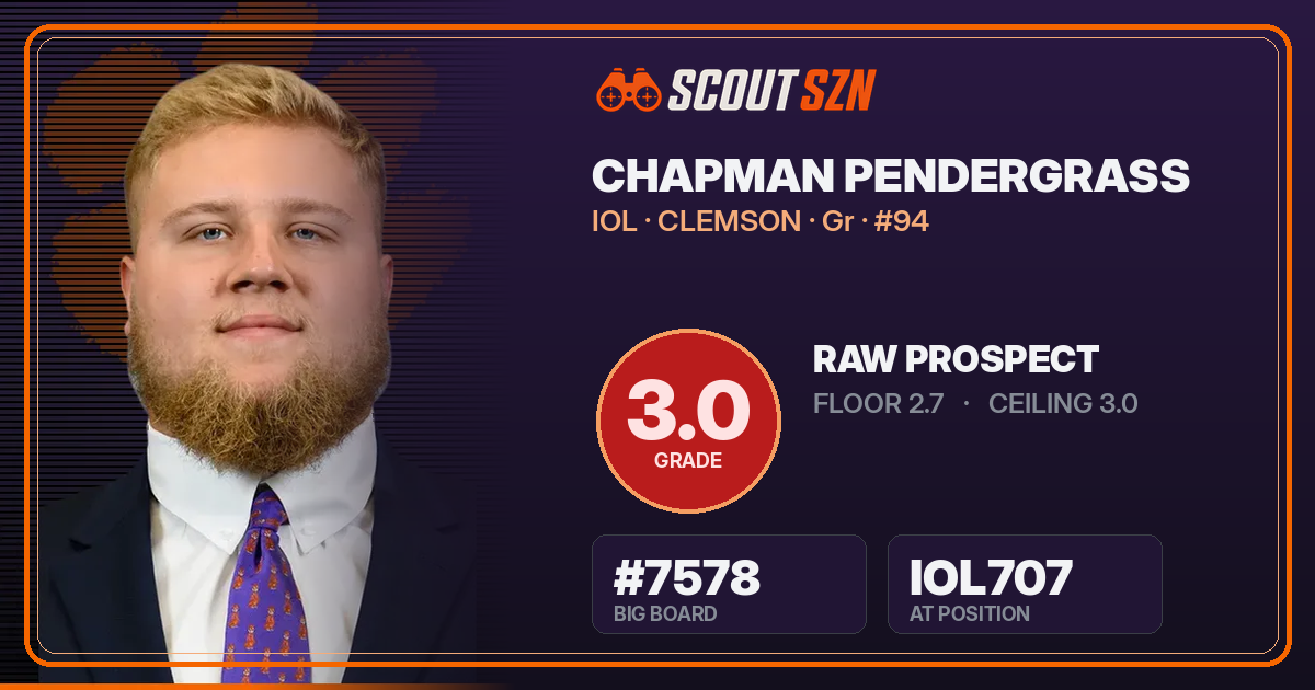 Share card for Chapman Pendergrass