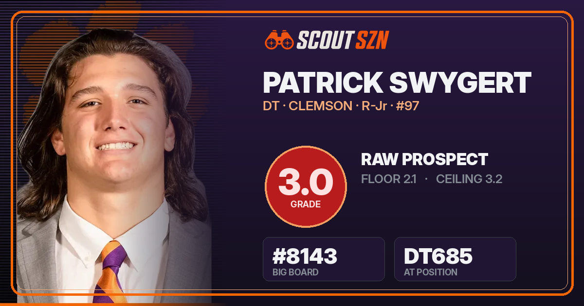 Share card for Patrick Swygert