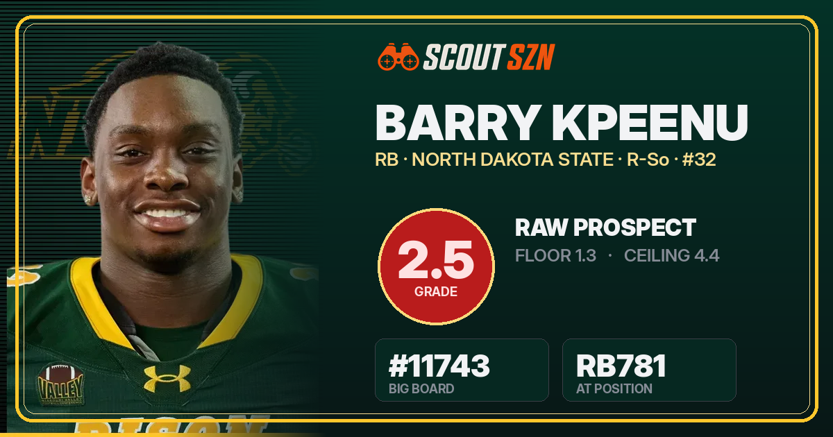 Share card for Barry Kpeenu