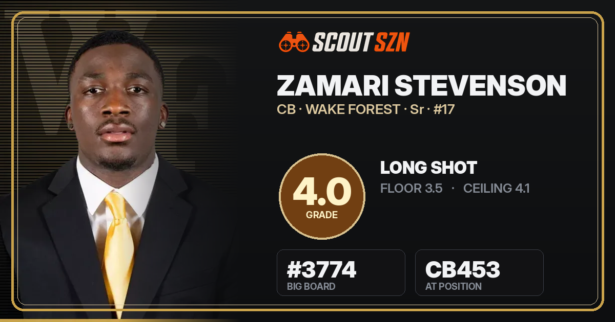 Share card for Zamari Stevenson