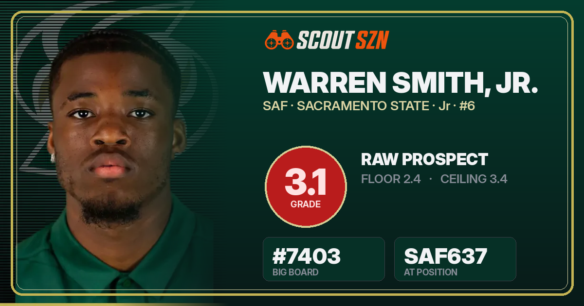 Share card for Warren Smith, Jr.