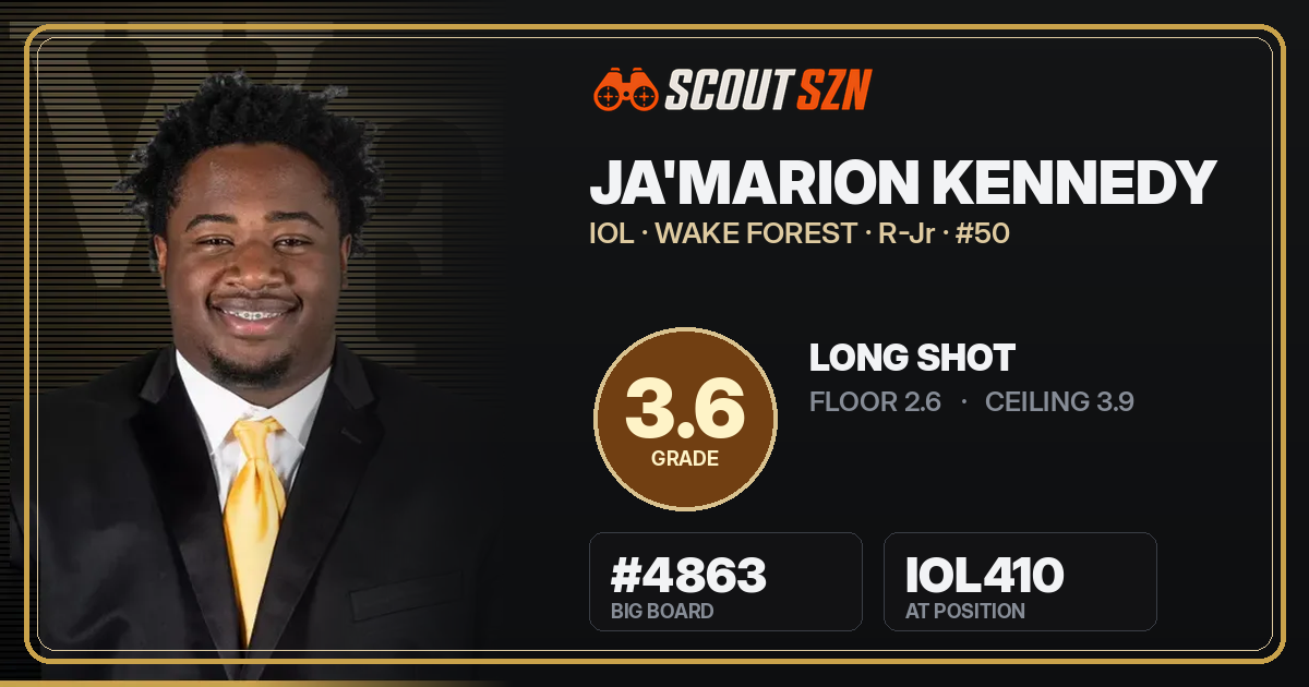 Share card for Ja'Marion Kennedy
