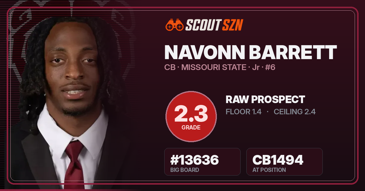 Share card for Navonn Barrett