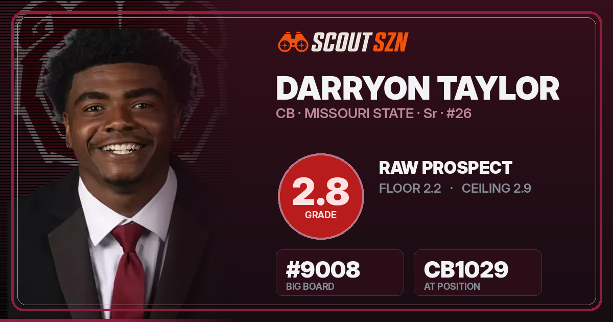 Share card for Darryon Taylor