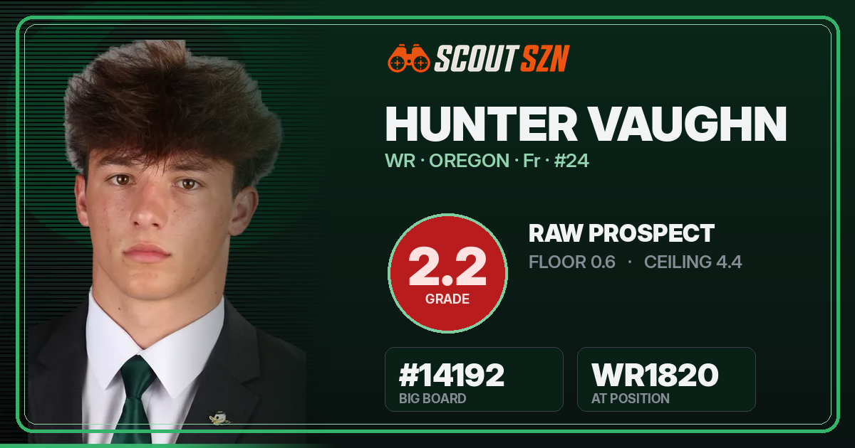 Share card for Hunter Vaughn