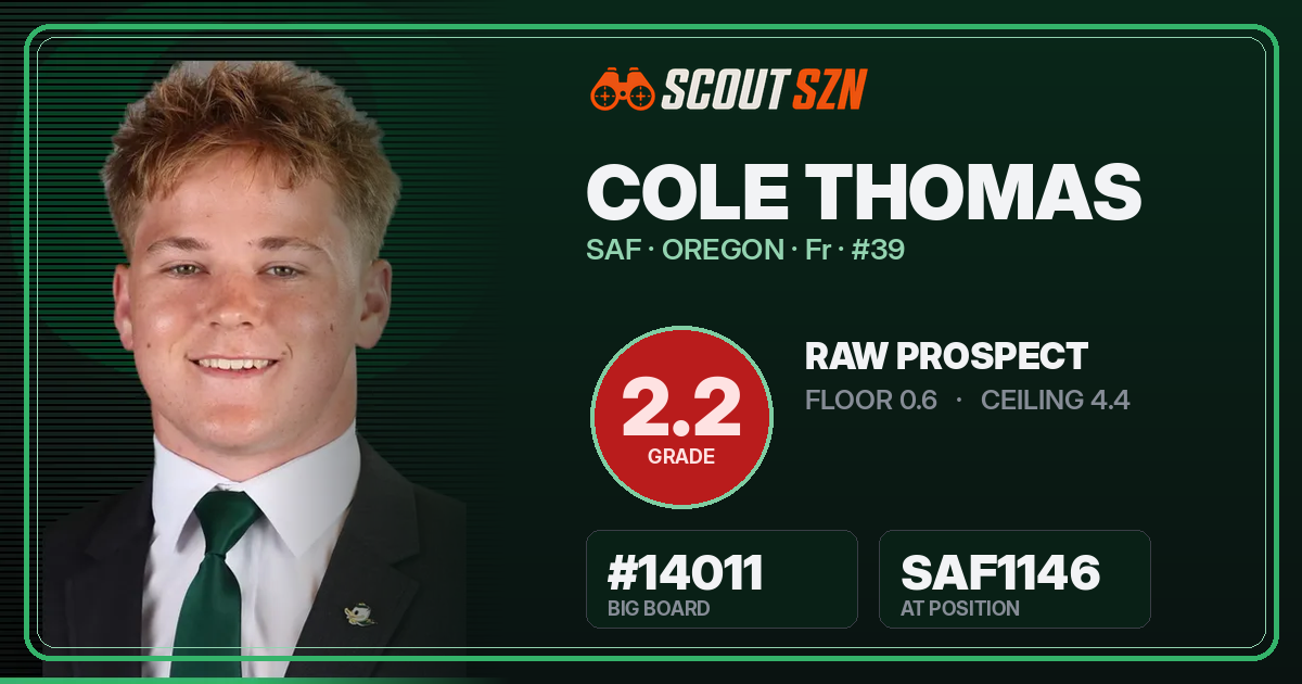Share card for Cole Thomas