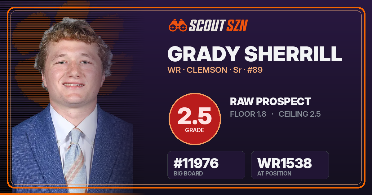 Share card for Grady Sherrill