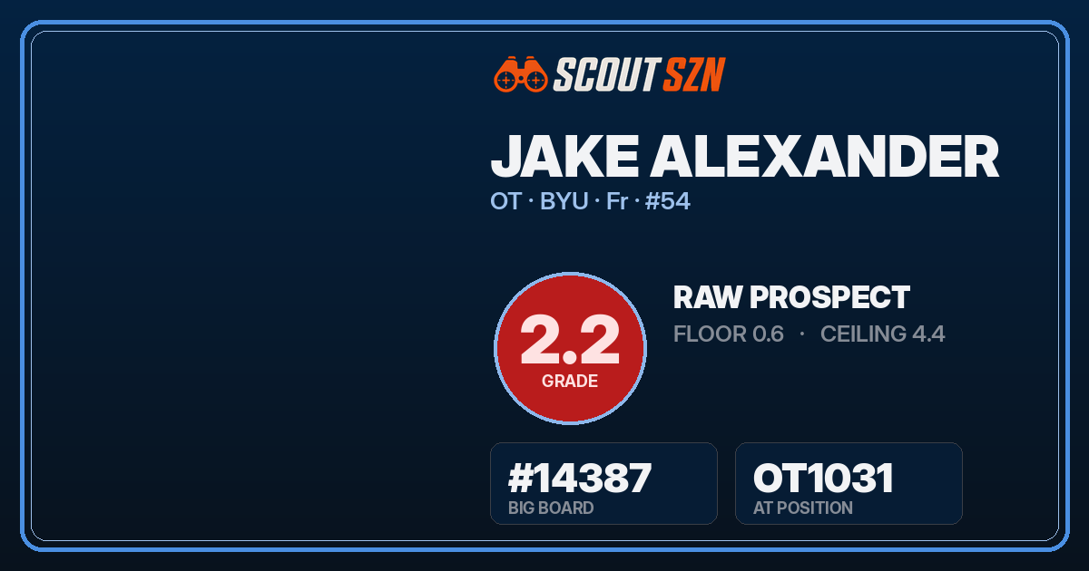 Share card for Jake Alexander