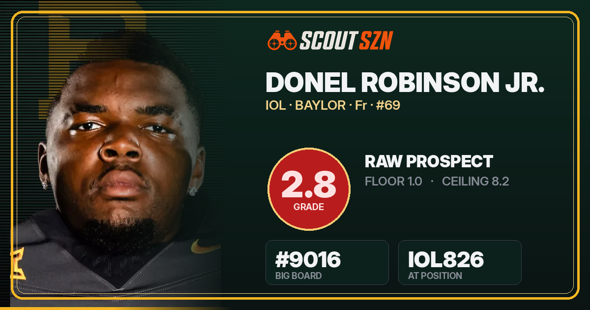 Share card for Donel Robinson Jr.