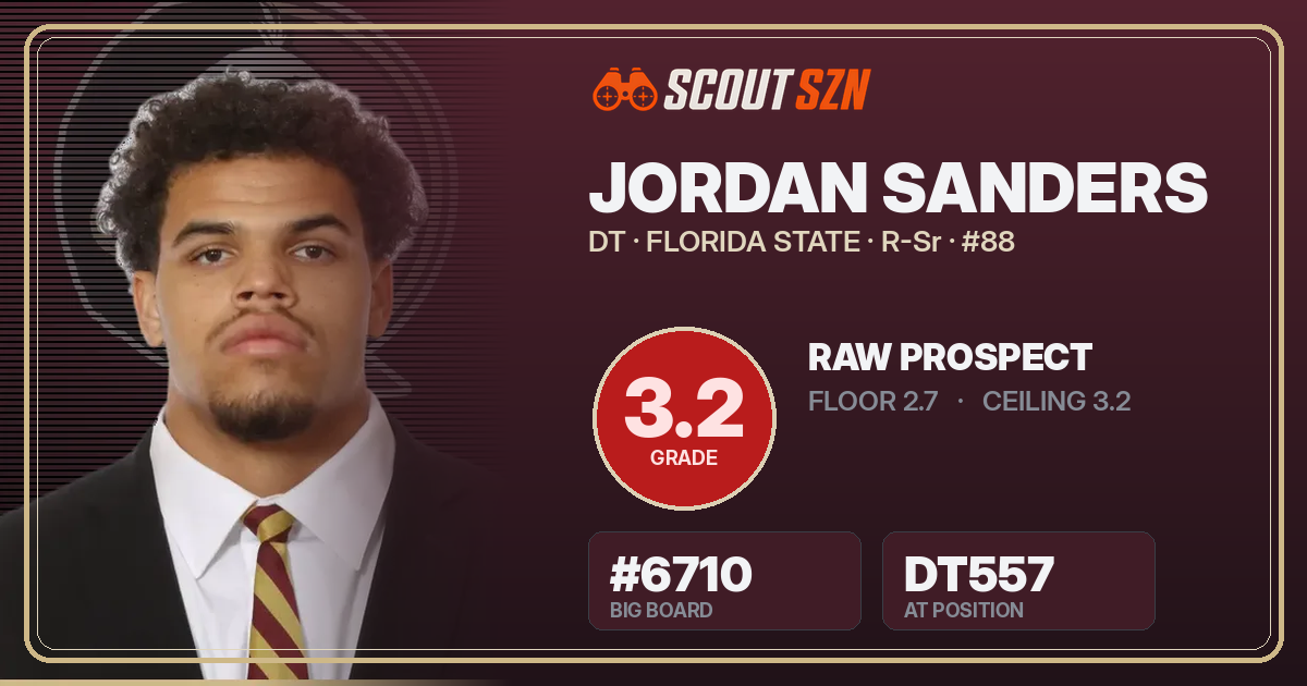 Share card for Jordan Sanders
