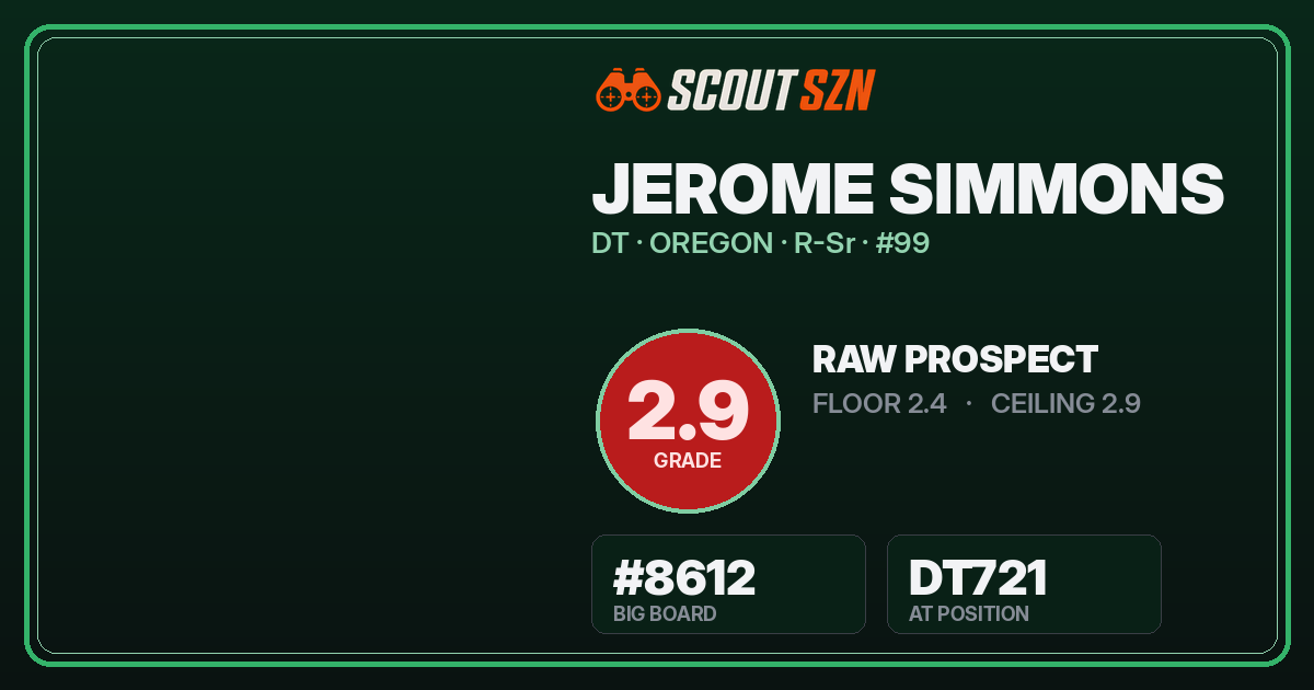 Share card for Jerome Simmons