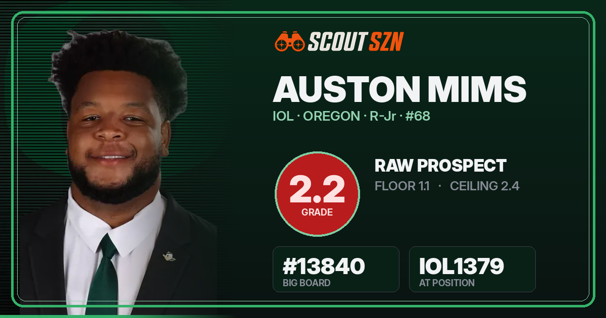 Share card for Auston Mims