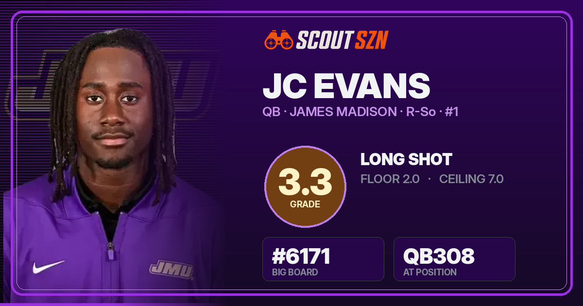 Share card for JC Evans