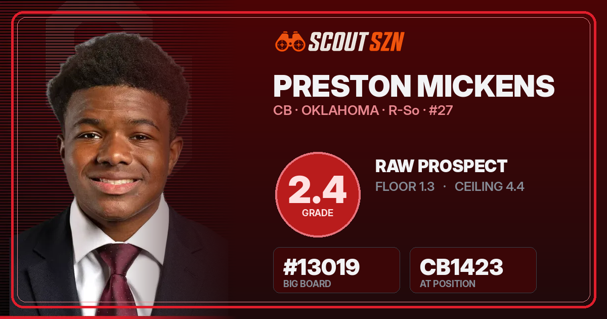 Share card for Preston Mickens