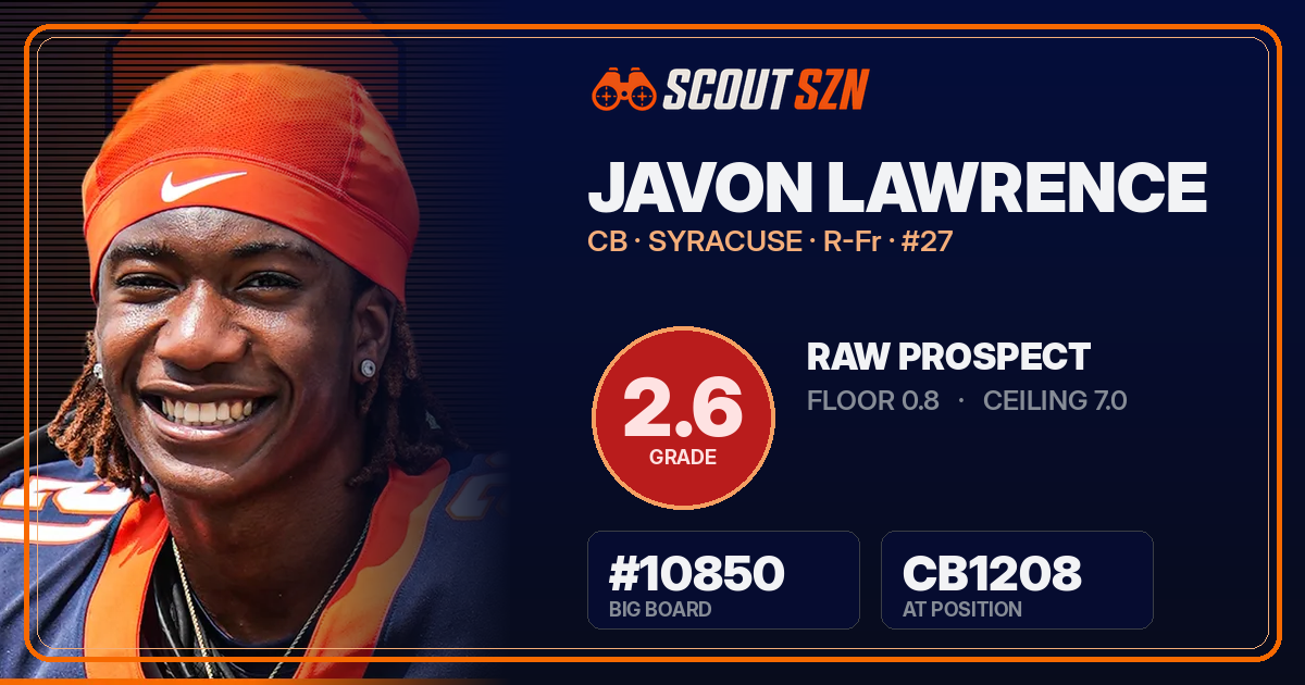 Share card for Javon Lawrence