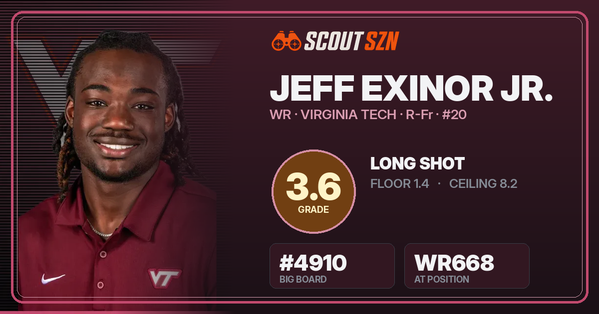 Share card for Jeff Exinor Jr.