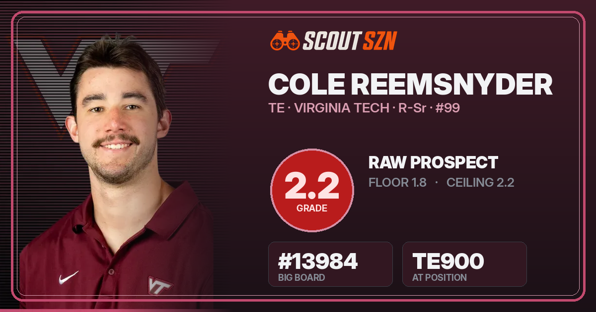Share card for Cole Reemsnyder