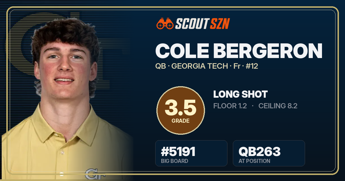Share card for Cole Bergeron