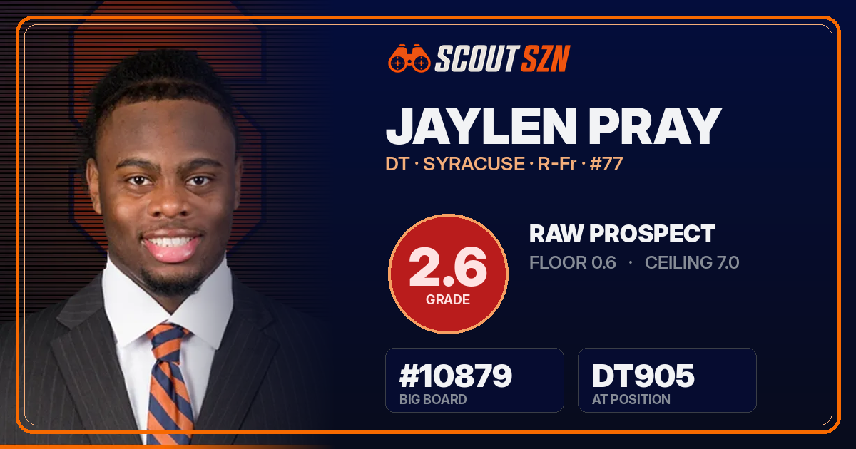 Share card for Jaylen Pray