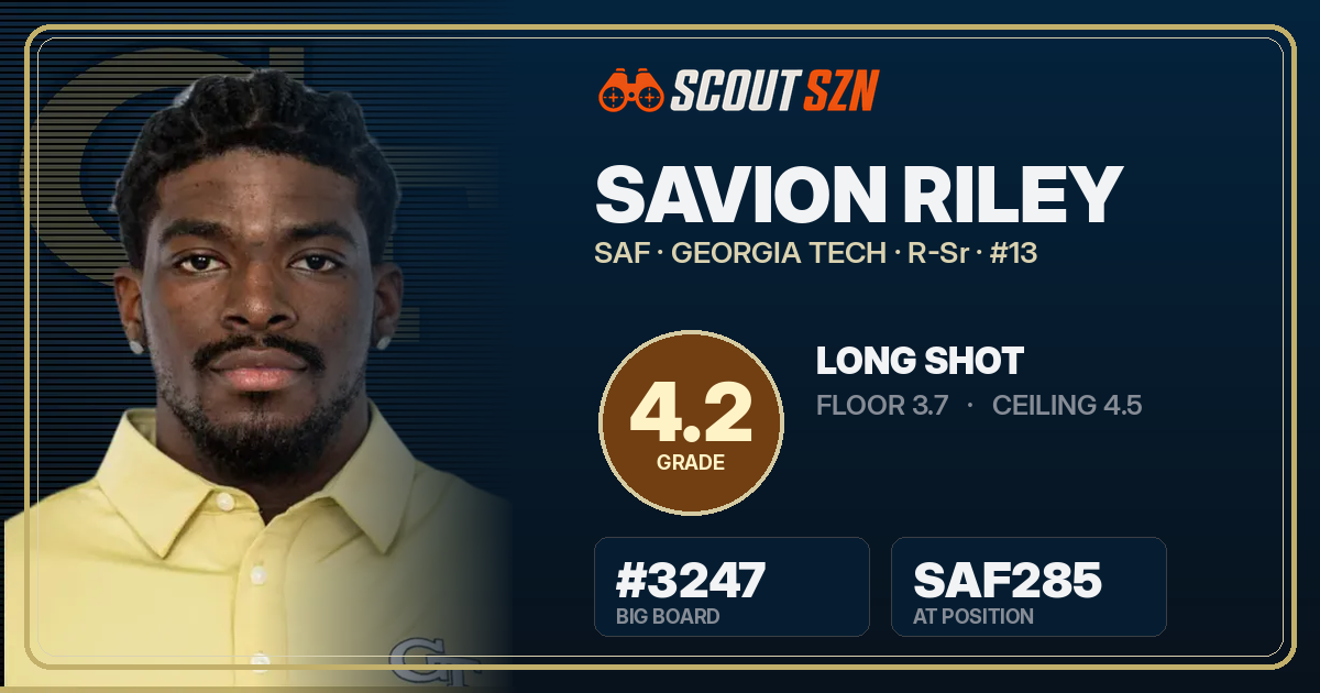 Share card for Savion Riley