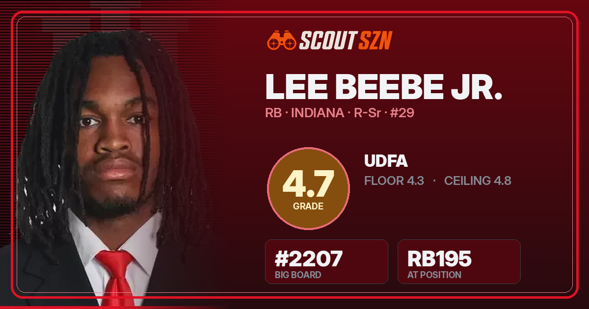 Share card for Lee Beebe Jr.