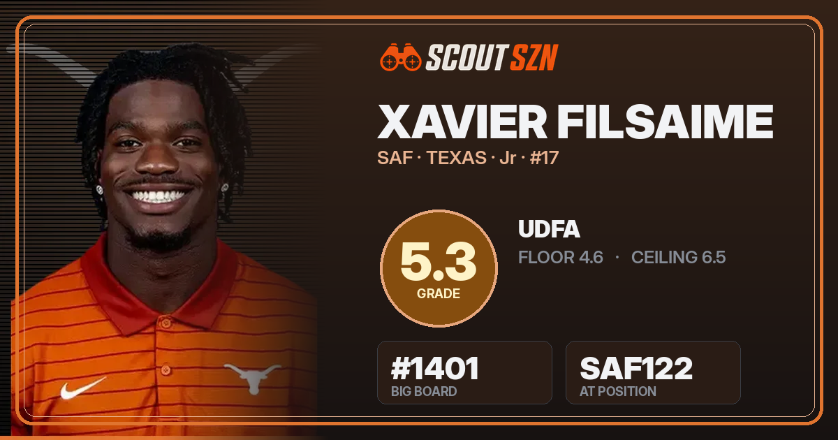 Share card for Xavier Filsaime